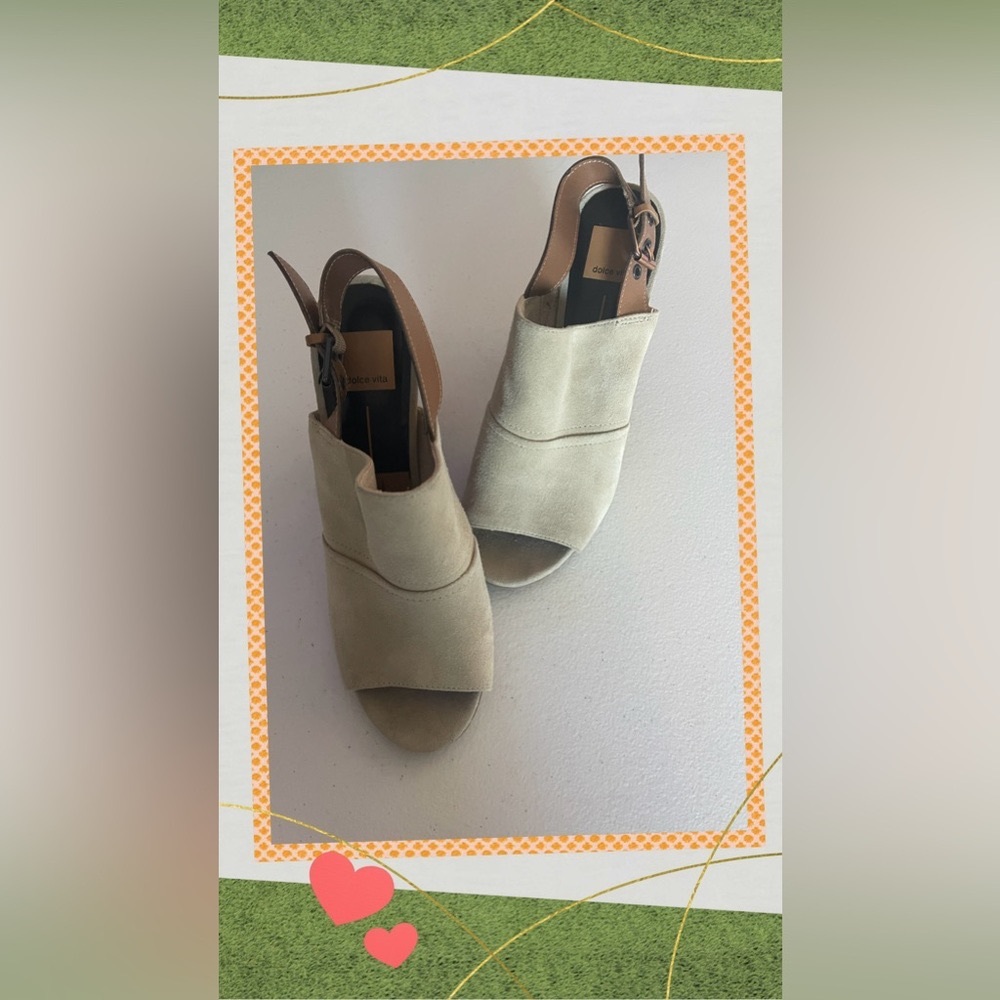 Dolce Vita Nadya Suede Leather Sandals Size 8.5